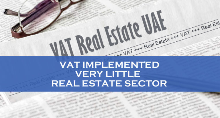 VAT Implemented Little Real Estate Sector