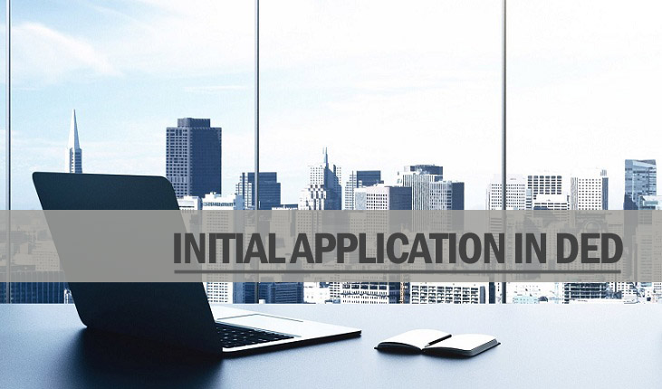 Intial application ded