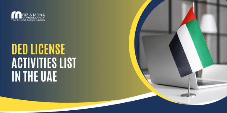 DED License Activities List in the UAE