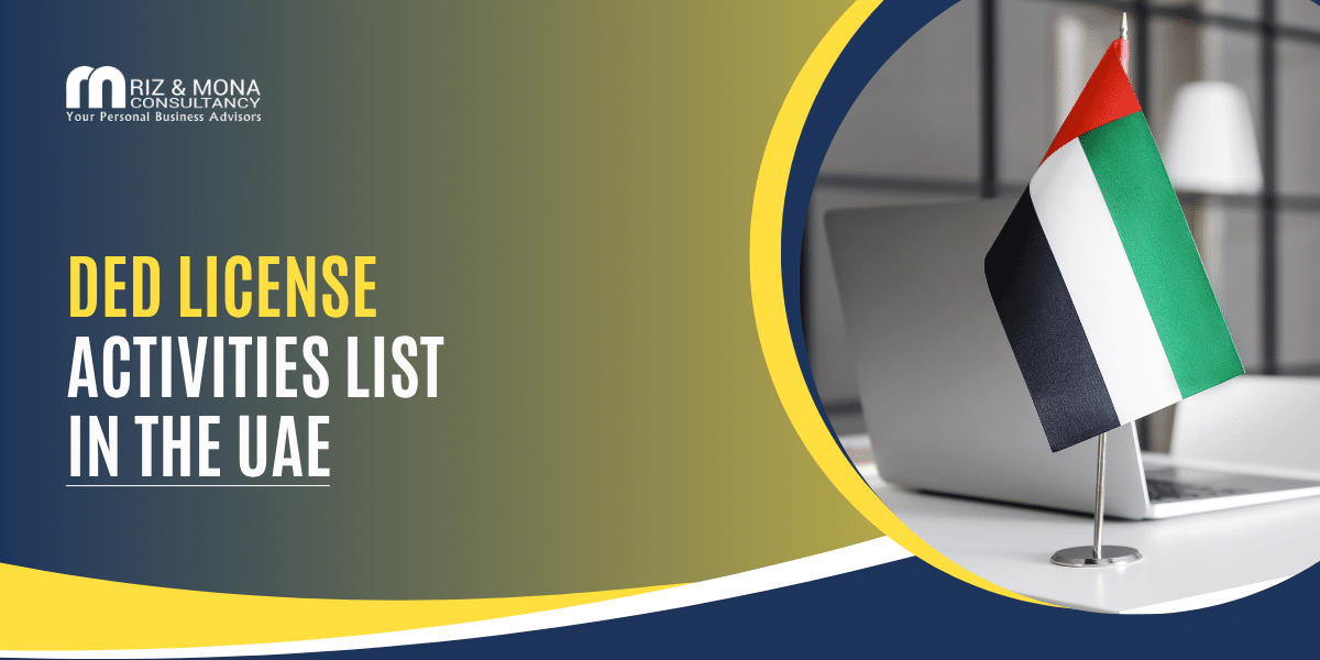 DED License Activities List in the UAE